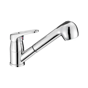 Grifo monomando mezclador, con ducha y tubo de 150cm