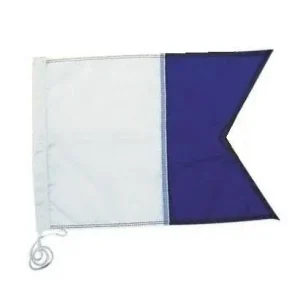 Bandera Embarcación con Buceador- “ALFA” -tela poliéster