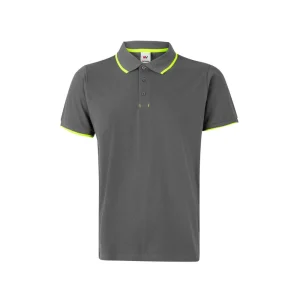 Polo bicolor raya manga corta Velilla 105505